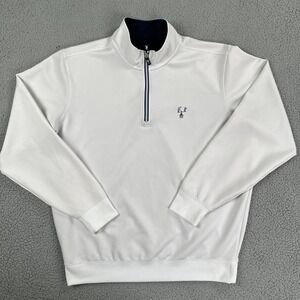 Fairway & Greene Golf Pullover Men XL White 1/4 Zip F&G Tech Performance Logo